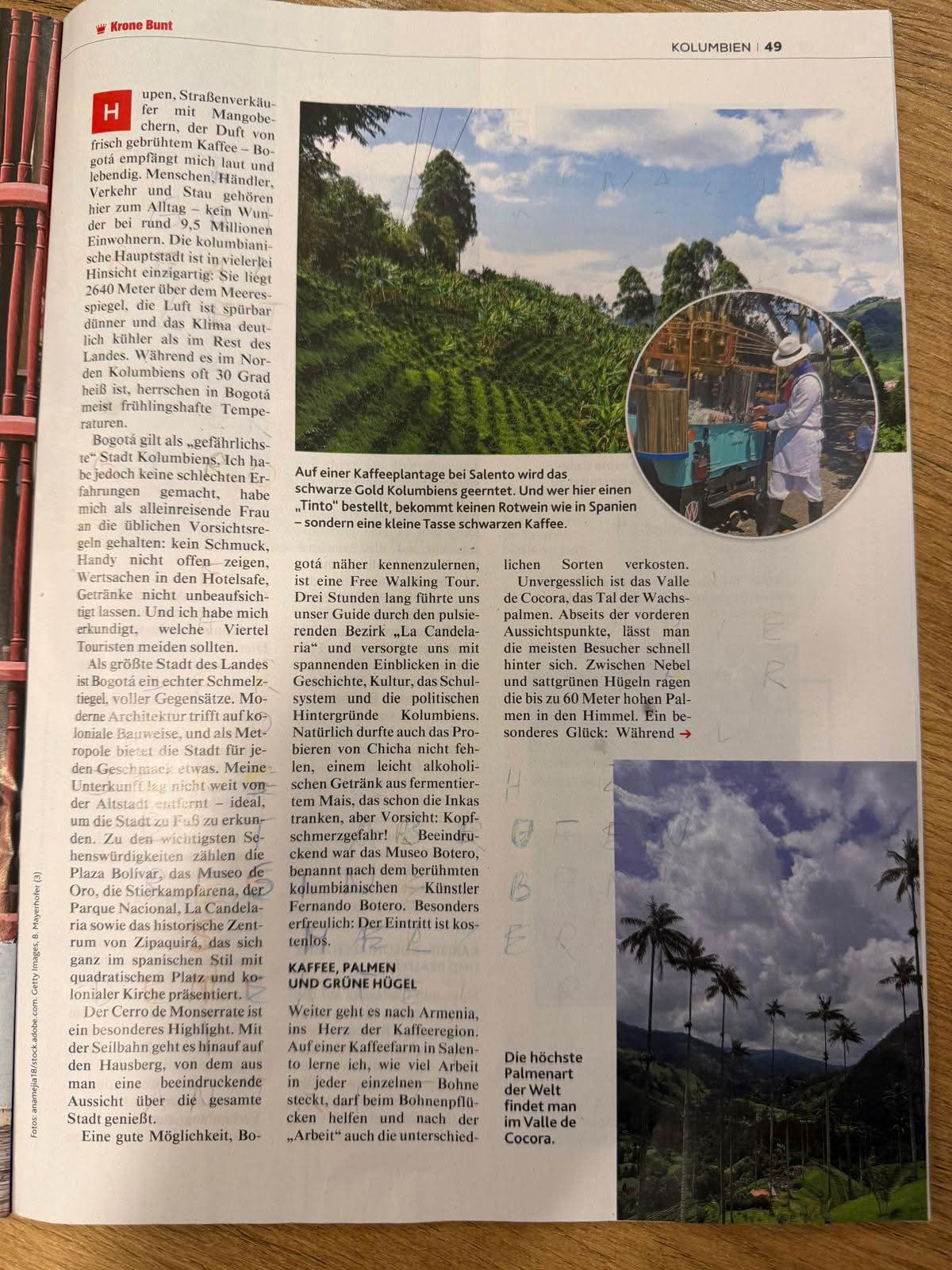 Krone Bunt — Kolumbien-Reisebericht